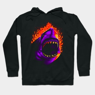 Fire shark Hoodie